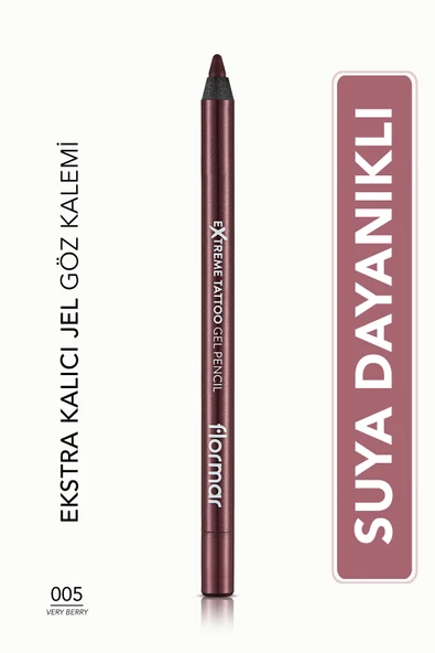 Suya Dayanıklı Jel Göz Kalemi (SİYAH)-extreme Tattoo Gel Pencil-006 Onyx-8682536028882 ürün görseli 1