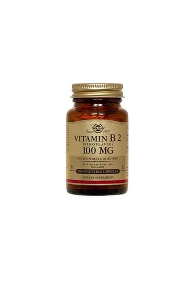 Solgar Vitamin B2 Riboflavin 100 mg 100 Kapsül ürün görseli 1