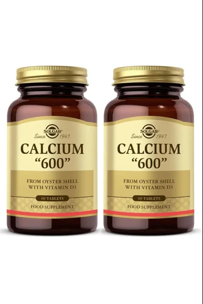 Solgar Calcium Oyster Shell 600 Mg 60 Tablet 2 Adet ürün görseli 1