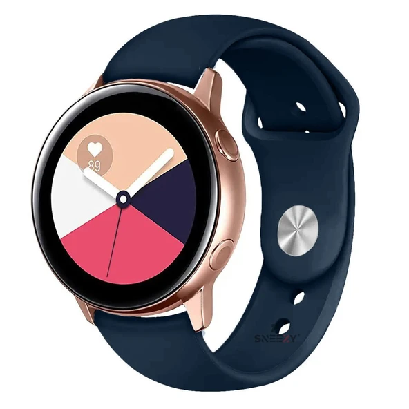Huawei Watch GT3 Elite-Active 46mm-GT3 Pro-GT3 Se 22mm Uyumlu PureLux Soft Silikon Kordon  Lacivert ürün görseli 1