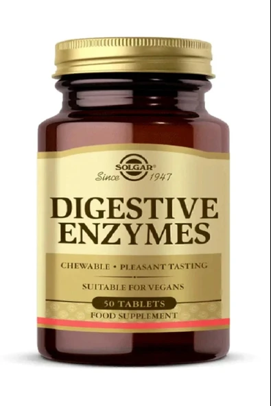 Solgar Digestive Enzymes 50 Tablet - Resim 2
