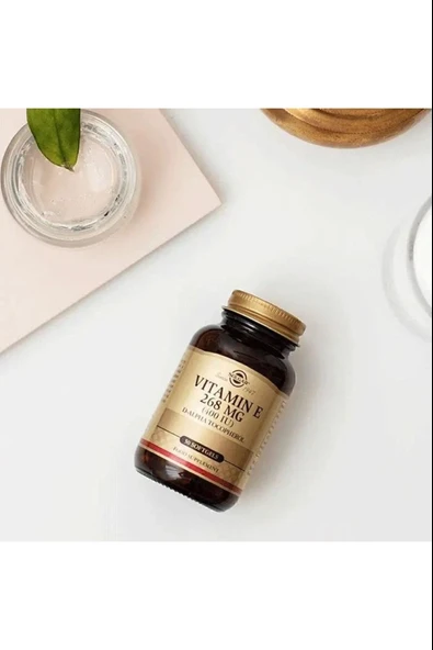Solgar Vitamin E 400 IU 50 Softgel 3 Adet - Resim 3