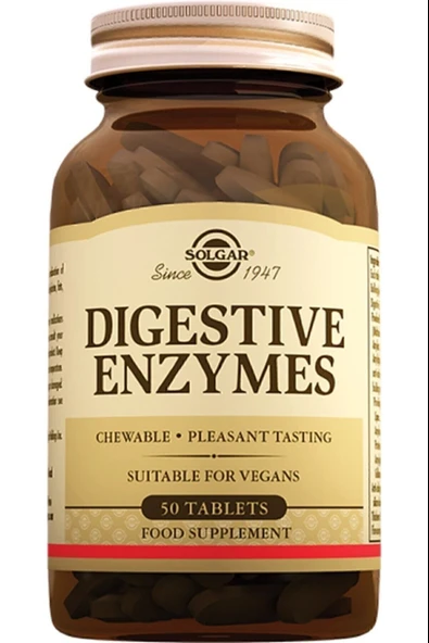 Solgar Digestive Enzymes 50 Tablet ürün görseli 1