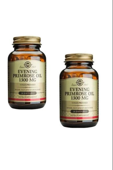 Solgar Evening Primrose 1300 mg 30 Kapsül 2 Adet ürün görseli 1