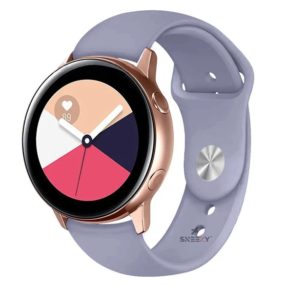 Huawei Watch GT2 Elite-Sport-Classic 46mm-GT2 Pro 22mm Uyumlu PureLux Soft Silikon Kordon  Lavanta ürün görseli 1