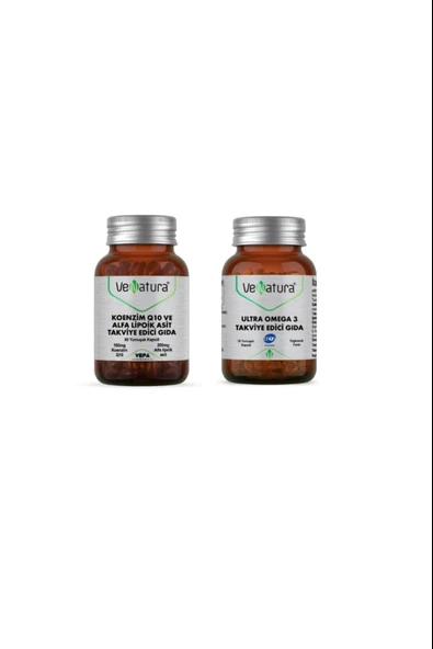 Venatura Ultra Omega3 30 Kapsül +Venatura Koenzim Q10 & Alfa Lipoik Asit 60 Kapsül ürün görseli 1