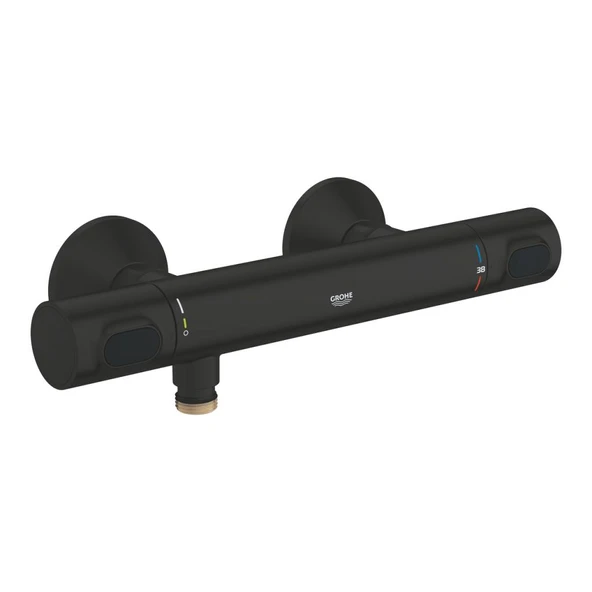 Grohe Grohtherm 500 Termostatik Duş Bataryası, Mat Siyah, 347932430 ürün görseli 1