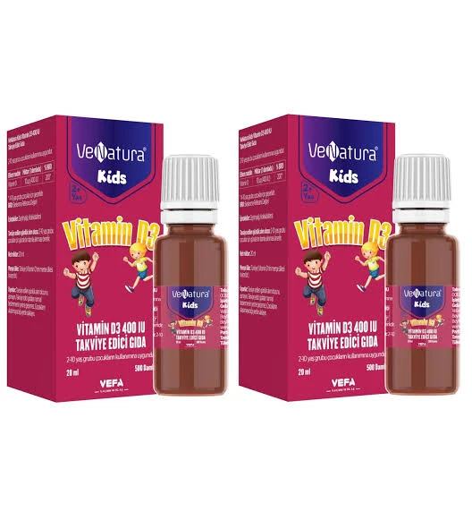 Venatura Kids Vitamin D3 Damla 20 ml 2 Adet ürün görseli 1