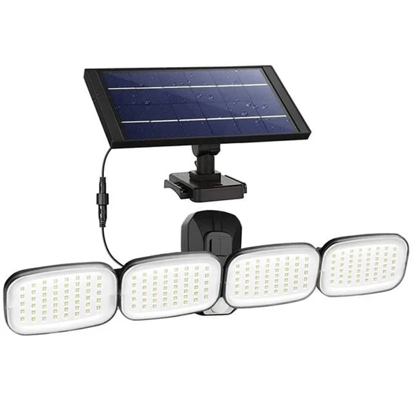 Powermaster 6 Volt - 3 Watt Solar Panelli Hareket Sensörlü 200 SMD Ledli Lamba PM-8048 ürün görseli 1