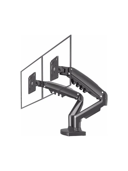 Vontech MNT02 F160 17-27 Amortisörlü Stand Çift Kol Lcd Askı Aparatı ürün görseli 1