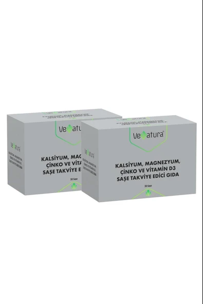 Venatura Kalsiyum Magnezyum Çinko ve Vitamin D3 30 Saşe 2 Adet ürün görseli 1