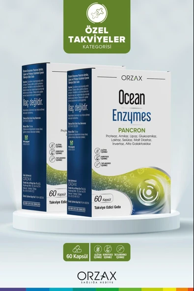 Ocean Enzymes Pacron 60 Kapsül 2 Adet ürün görseli 1