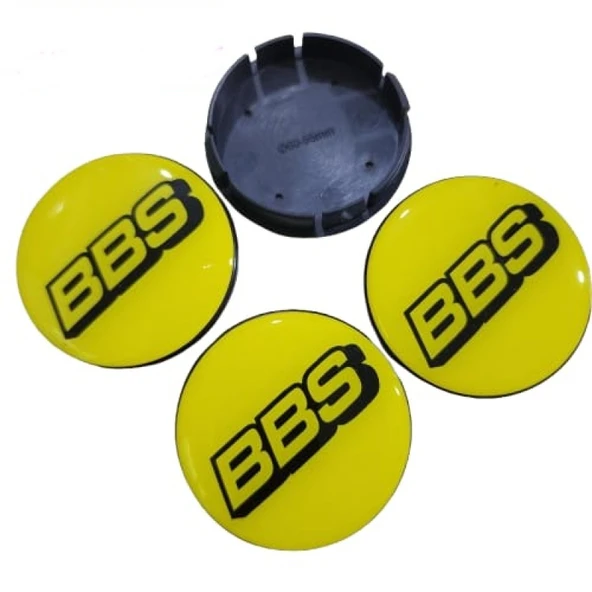 BBS Damla Geçme Jant Göbek Kapağı 4 lü Set 55/58mm Sarı ürün görseli 1