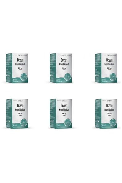 Ocean Krom Pikolinat 20 Mcg 90 Kapsül 6 Adet ürün görseli 1