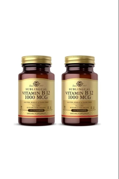 Solgar Vitamin B12 1000 Mcg 100 Tablet 2 Adet ürün görseli 1
