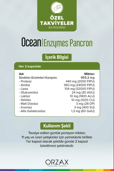 Ocean Enzymes Pacron 60 Kapsül 2 Adet - Resim 2