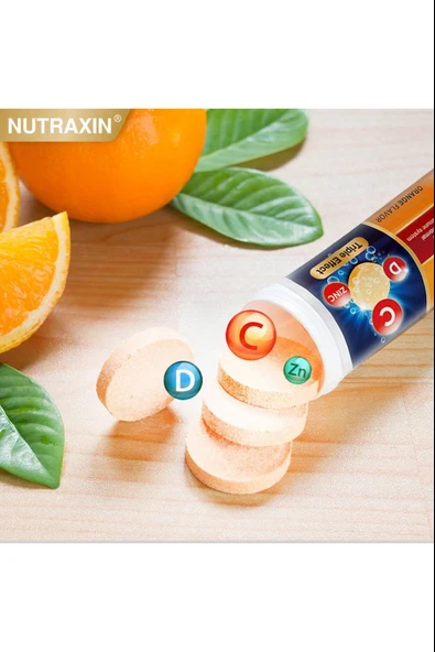 Nutraxin Efervesan - Vitamin C-D-Zinc 15 Tablet 2 Adet - Resim 6