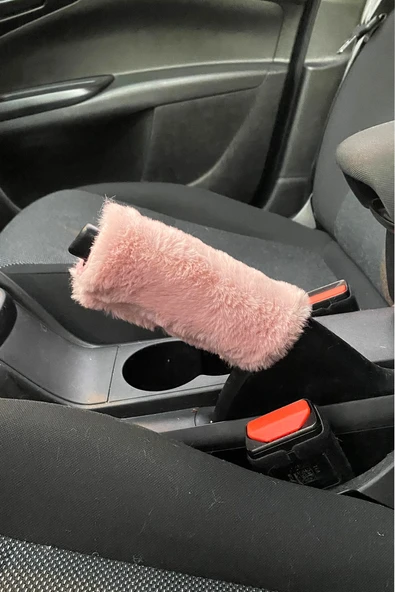 Yumuşak Peluş El Freni Süsü Pudra Pembe ürün görseli 1