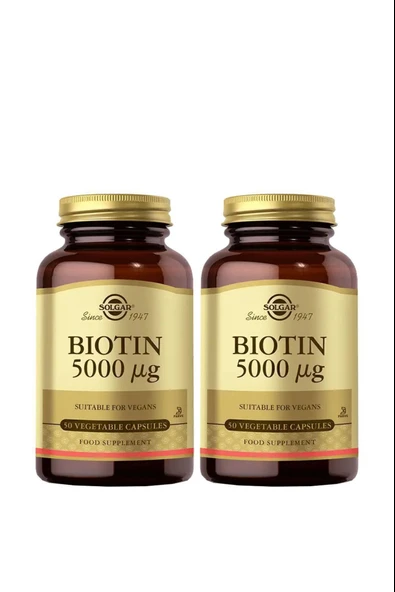 Solgar Biotin 5000 Mcg 50 Kapsül 2 Adet ürün görseli 1