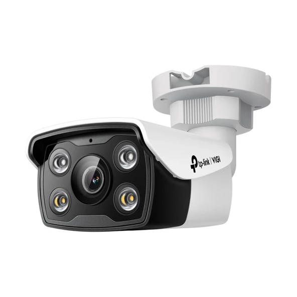 TP-Link VIGI C340 (2,8mm) 4MP Full-Color Bullet IP Kamera / H.265+, PoE/DC, IP67, Dahili Mikrofon ve Hoparlör, SD, LED ürün görseli 1