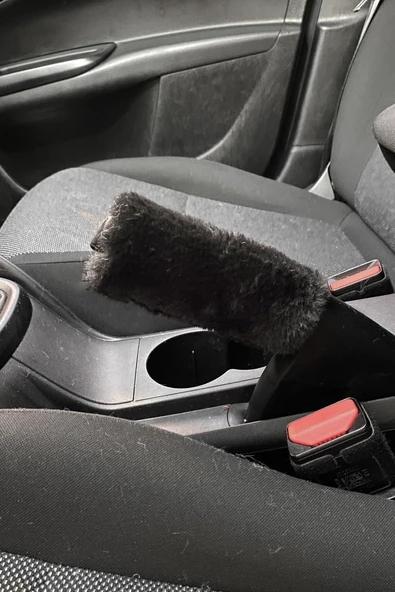 Yumuşak Peluş El Freni Süsü Siyah ürün görseli 1