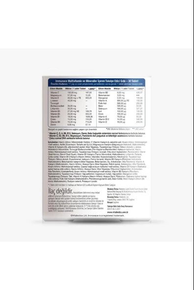 Immunace 30 Tablet 2 Adet - Resim 3