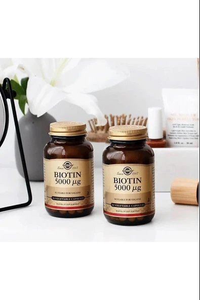 Solgar Biotin 5000 Mcg 50 Kapsül 2 Adet - Resim 2