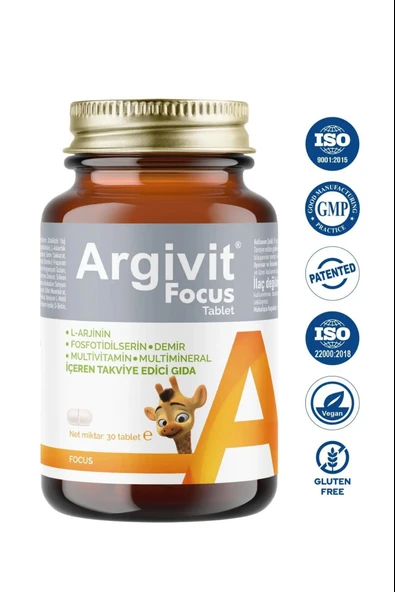 Argivit Focus 30 Tablet 10 Adet - Resim 3