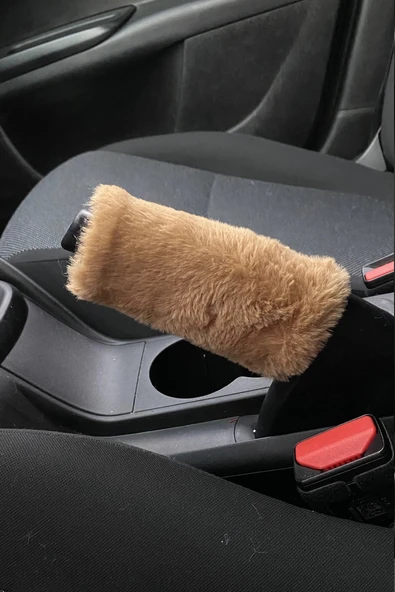 Yumuşak Peluş El Freni Süsü Kahverengi ürün görseli 1