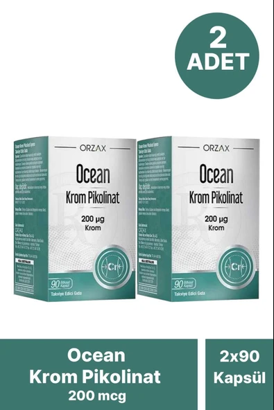 Ocean Krom Pikolinat 200 Mcg 90 Kapsül 2 Adet ürün görseli 1