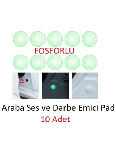 Araba Kapı Darbe Emici Stoper Ses Gürültü Önleyici 10'lu Fosforlu ürün görseli 1