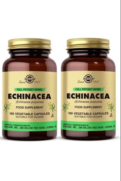 Solgar Echinacea 520 mg 100 Kapsül 2 Adet ürün görseli 1