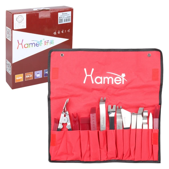 CARSTAR HM-1498 ARAÇ İÇİ SES SİSTEMİ SÖKME - LASTİK SÖKME - KAPI DÜZELTME ÇIKARMA SETİ (14 FARKLI APARAT) (SKT-92) ürün görseli 1