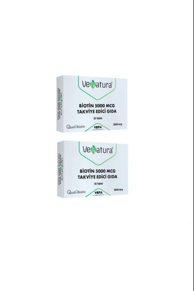Venatura Biotin 5000 mcg 30 Tablet 2 Adet ürün görseli 1