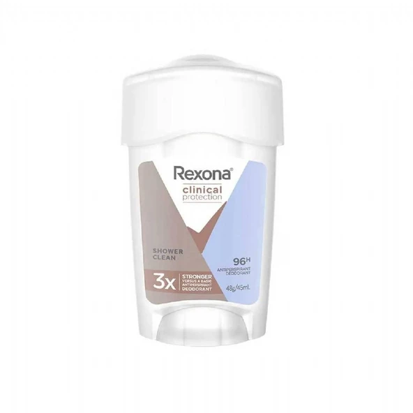 REXONA CLINICAL STICK 45ML WOMEN SHOWER CLEAN 6657 ürün görseli 1