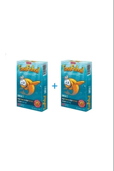 EasyFishoil Çocuk Portakal Aromalı 30 Çiğneme Tablet 2 Adet ürün görseli 1
