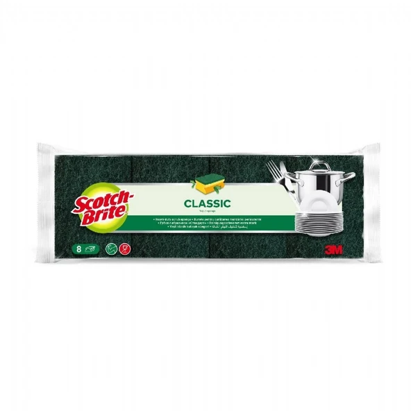 SCOTCH BRITE SUNGER KLASIK 8' LI ürün görseli 1
