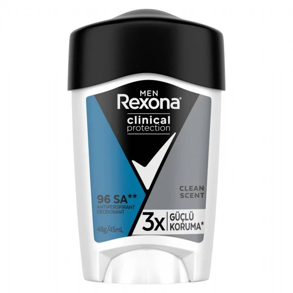 REXONA CLINICAL STICK 45ML MEN CLEAN SCENT 8766 ürün görseli 1