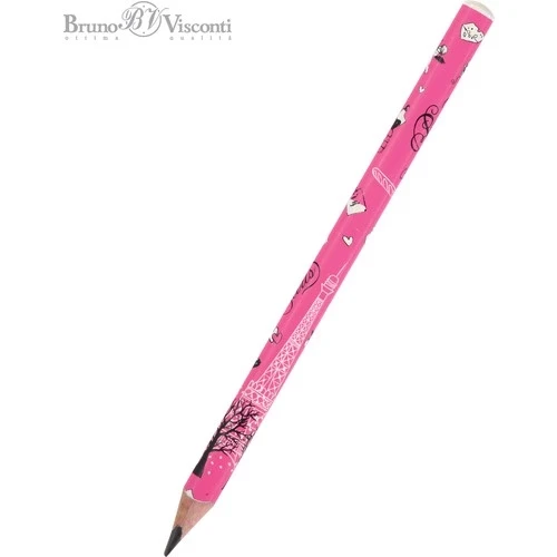Bruno Visconti Happy Graphıx 4B Üçgen Kurşun Kalem Romantik 21-0062/05 ürün görseli 1