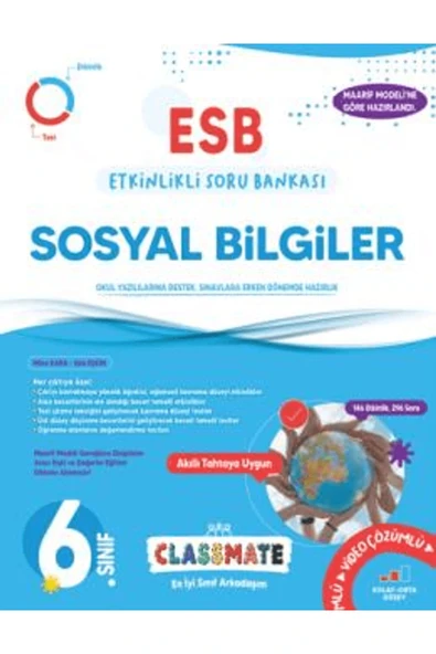 Okyanus 6. Sınıf Classmate Sosyal Bilgiler Etkinlikli Soru Bankası ürün görseli 1