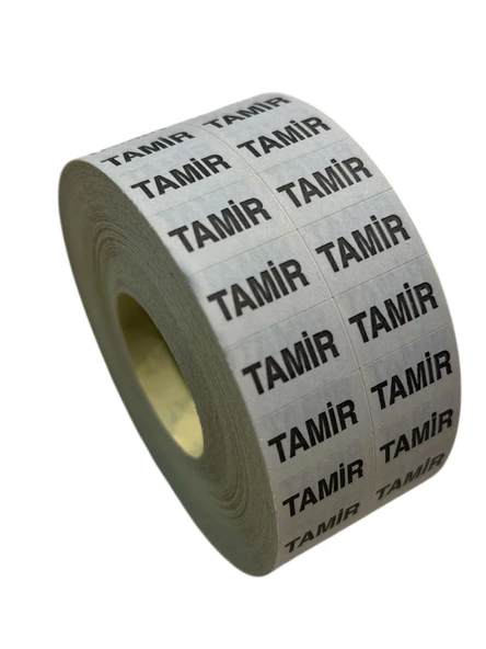 Yapışkanlı TAMİR yazılı etiket ( 5000 ADET) 1 RULO ürün görseli 1