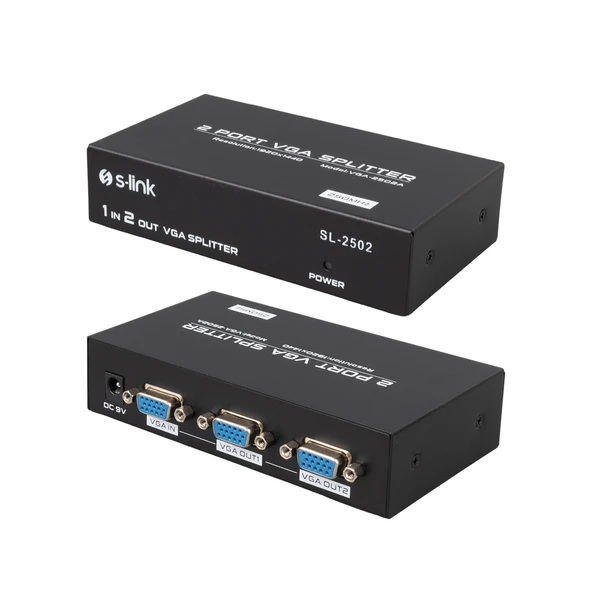 ROSE MT-1502 VGA-2002 2 Port Vga Splitter Dağıtıcı ürün görseli 1