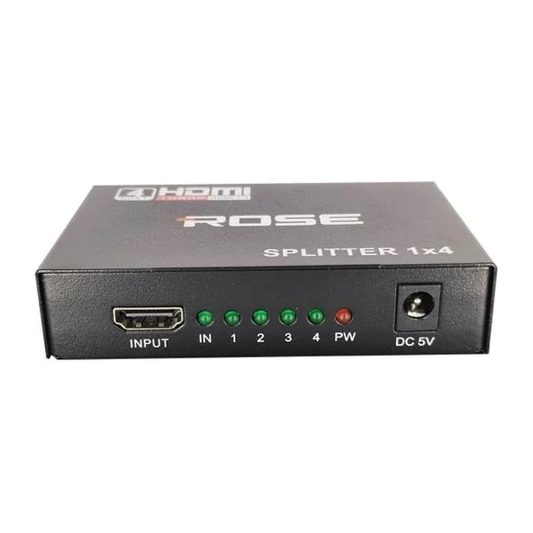 ROSE HD-104 1X4 HDMI 1080P Splitter Dağıtıcı ürün görseli 1