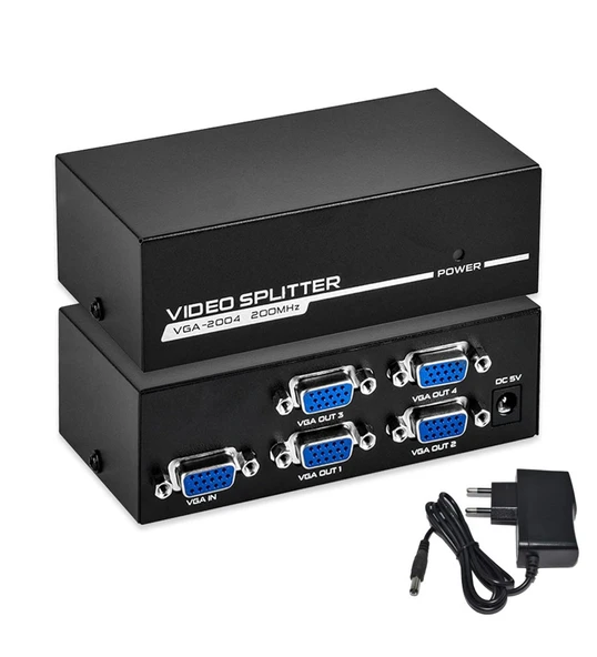 ROSE MT-1504 1X4 Port Vga Splitter Dağıtıcı ürün görseli 1