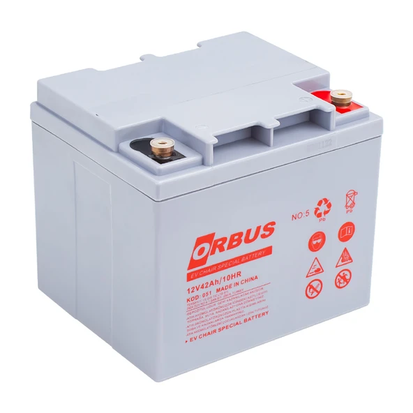 ORBUS 12 VOLT - 42 AMPER ENGELLİ ARAÇ AKÜSÜ (197 X 165 X 175 MM) ürün görseli 1