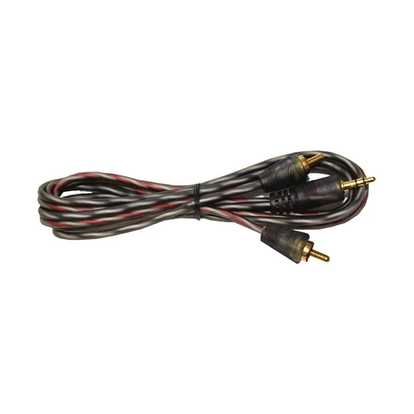 ROSE RC-41 3,5mm- 2RCA ERKEK SEFFAF SES SISTEMI KABLOSU 1,5M (AVD-298) ürün görseli 1