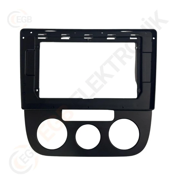 VOLKSWAGEN VW Jetta 2006-2010 CR523B ÇERÇEVE SİYAH (manual AC ) 10,1'' (RS-029) ürün görseli 1