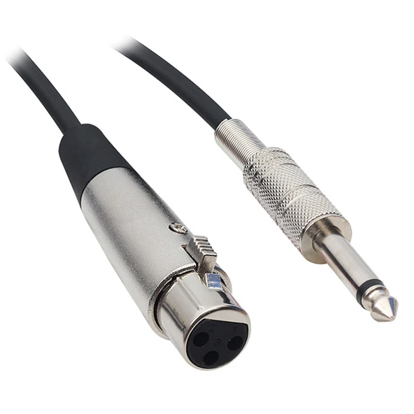 FULLY G-526F HAZIR 5 METRE MİKROFON ARA KABLOSU (6.3MM GİTAR ERKEK - CANON XLR DİŞİ) (AVD-11) ürün görseli 1