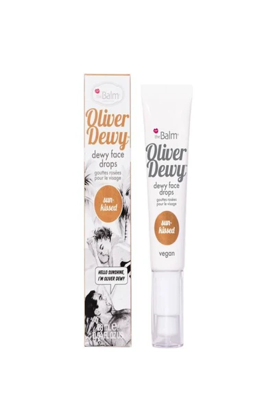 the balm Oliver Dewy Face Drops AYDINLATICI Highlighter şeftali rengi-GOLD-GÜNEŞ RENGİ ürün görseli 1