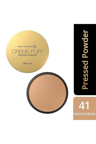 Max Factor Creme Puff Preslenmiş Kompakt Pudra - 041 - Orta Bej, 21g - Resim 3